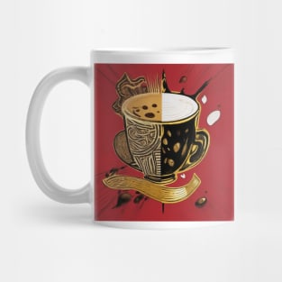 Coffee Cafe Vintage Retro Roast French Press Mug